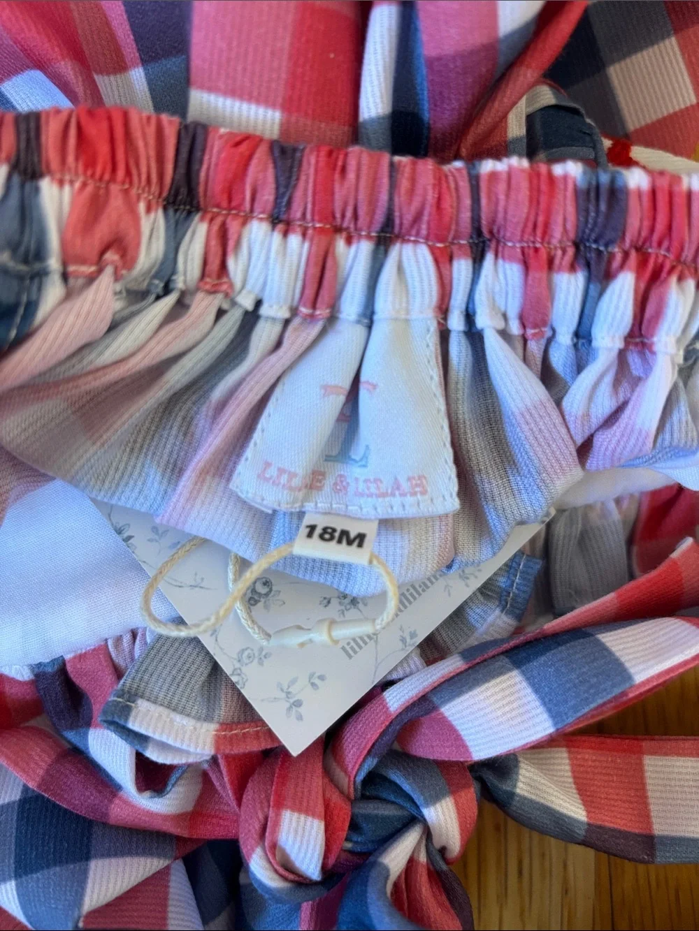 Lillie & Lilah American Flag Patriotic Halter Dress NWT